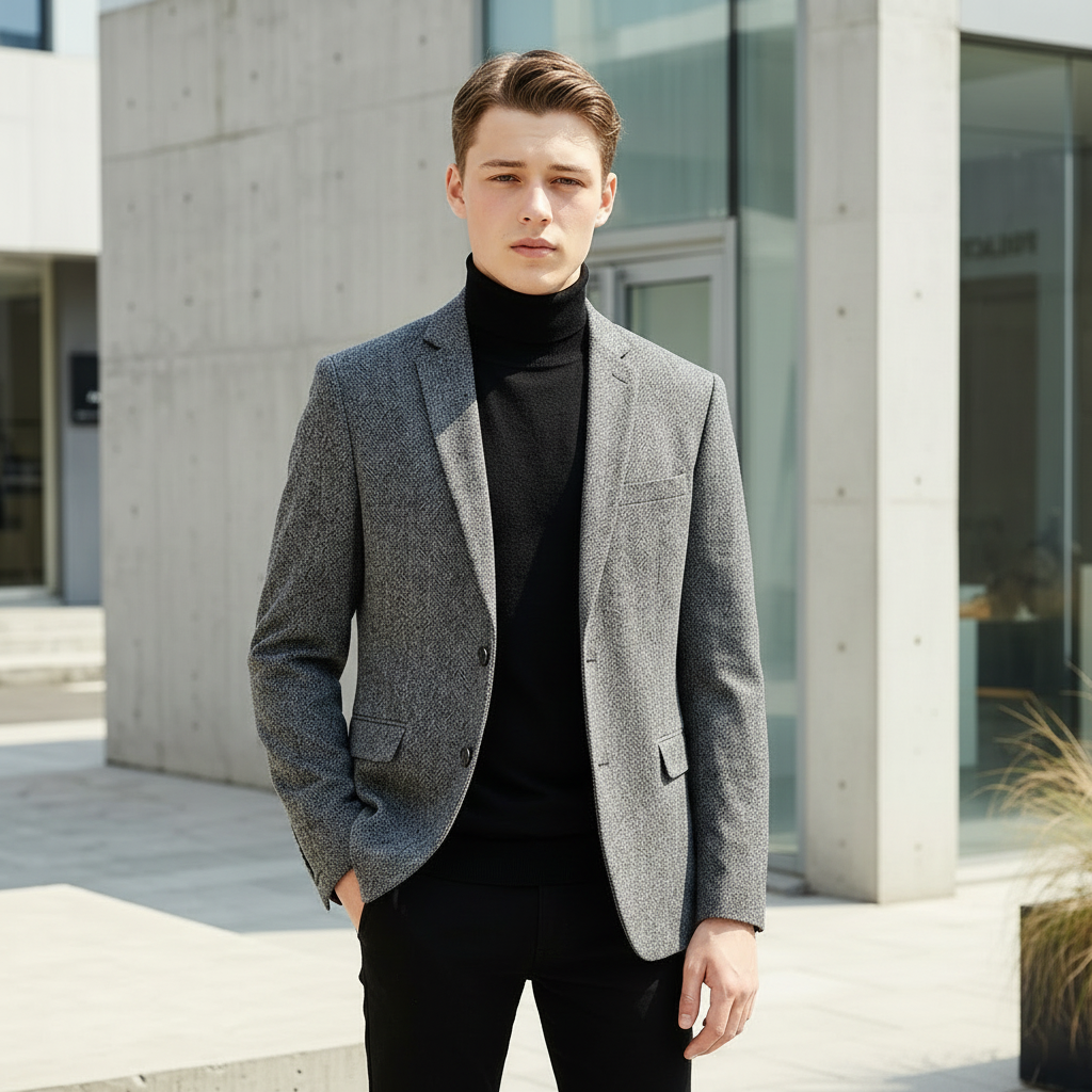 Blazer de Lã Masculino - Thomas Shaner™